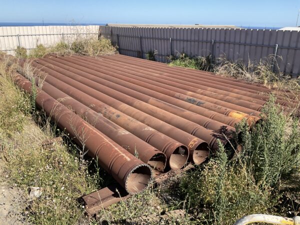 16 x Steel Drill Pipe 12m Lengths 360mm OD