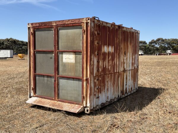 Shipping Container 3.8 metre long with barn doors.