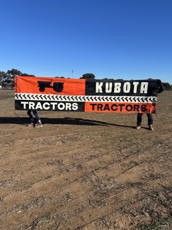 Vintage Kubota Tractor Sign
