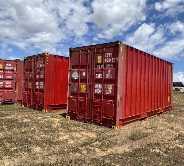 20ft High Cube Bulk Containers - Available Now!